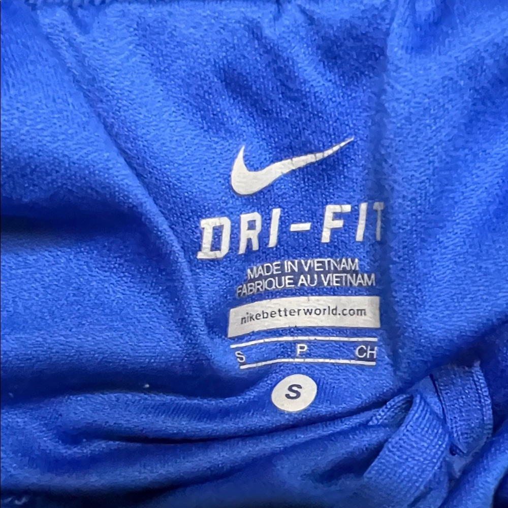 Nike Women's Athletic Shorts in Blue and White size Small - Picture 2 of 8